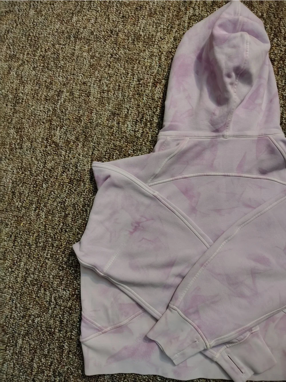Lululemon Scuba Oversized Half-Zip Hoodie Mineral Dye Purple Cosmos M/L New